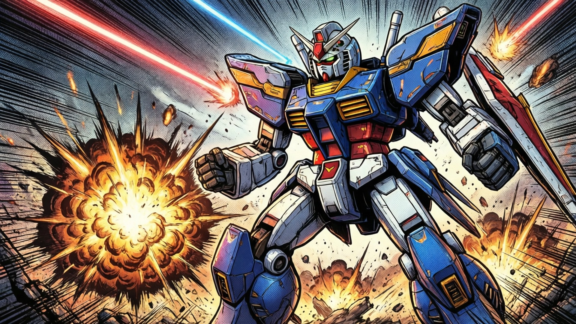 Mecha Manga Taistelu Taustakuvat
