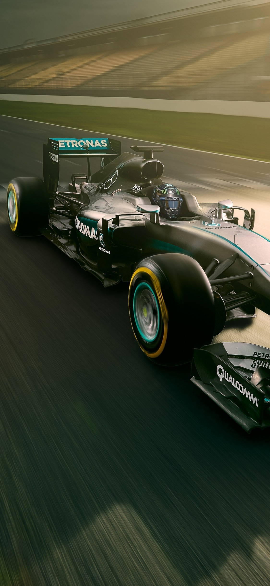 Mercedes F1 iPhone Racing Track Taustakuvat