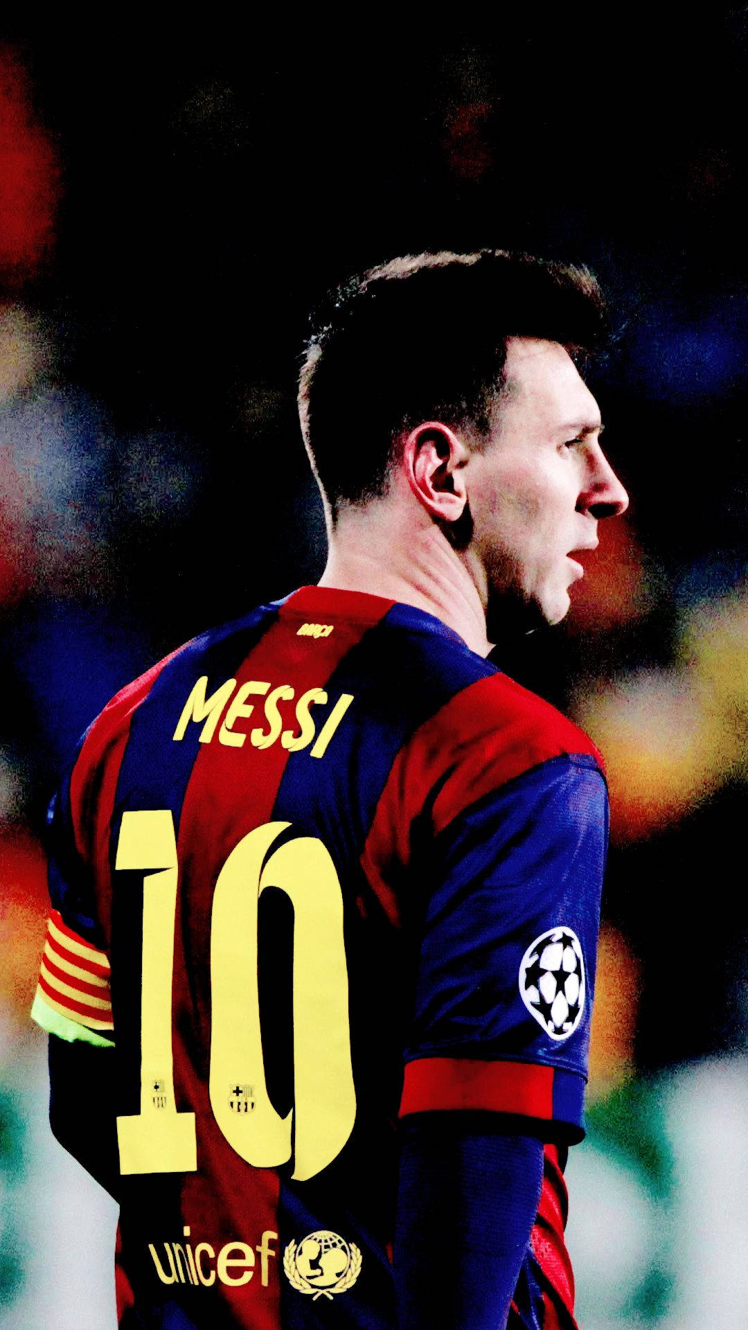 Messi numerolla 10 ja UNICEF-logolla paidassa -taustakuva