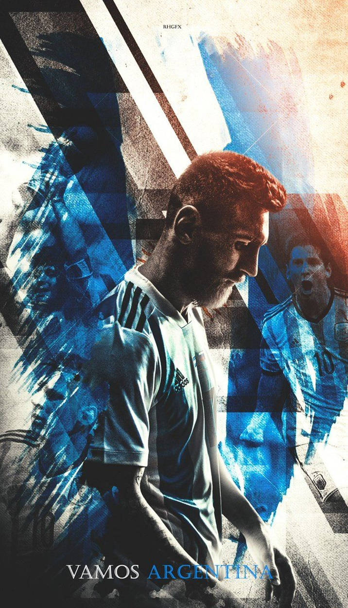 Messi Argentiina Vamos -juliste Taustakuvat