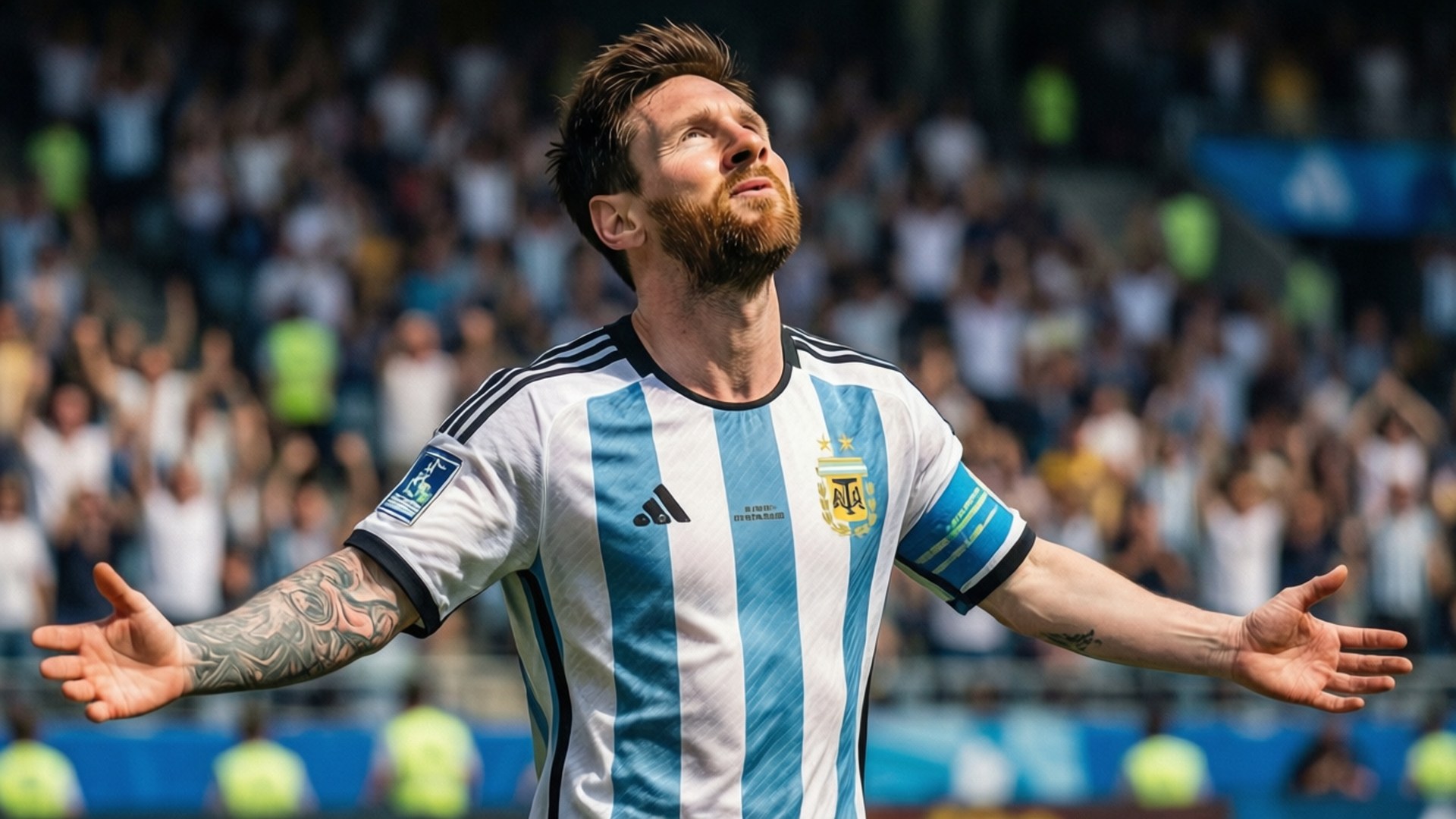 Messi juhlii Argentiinan puolesta Taustakuvat