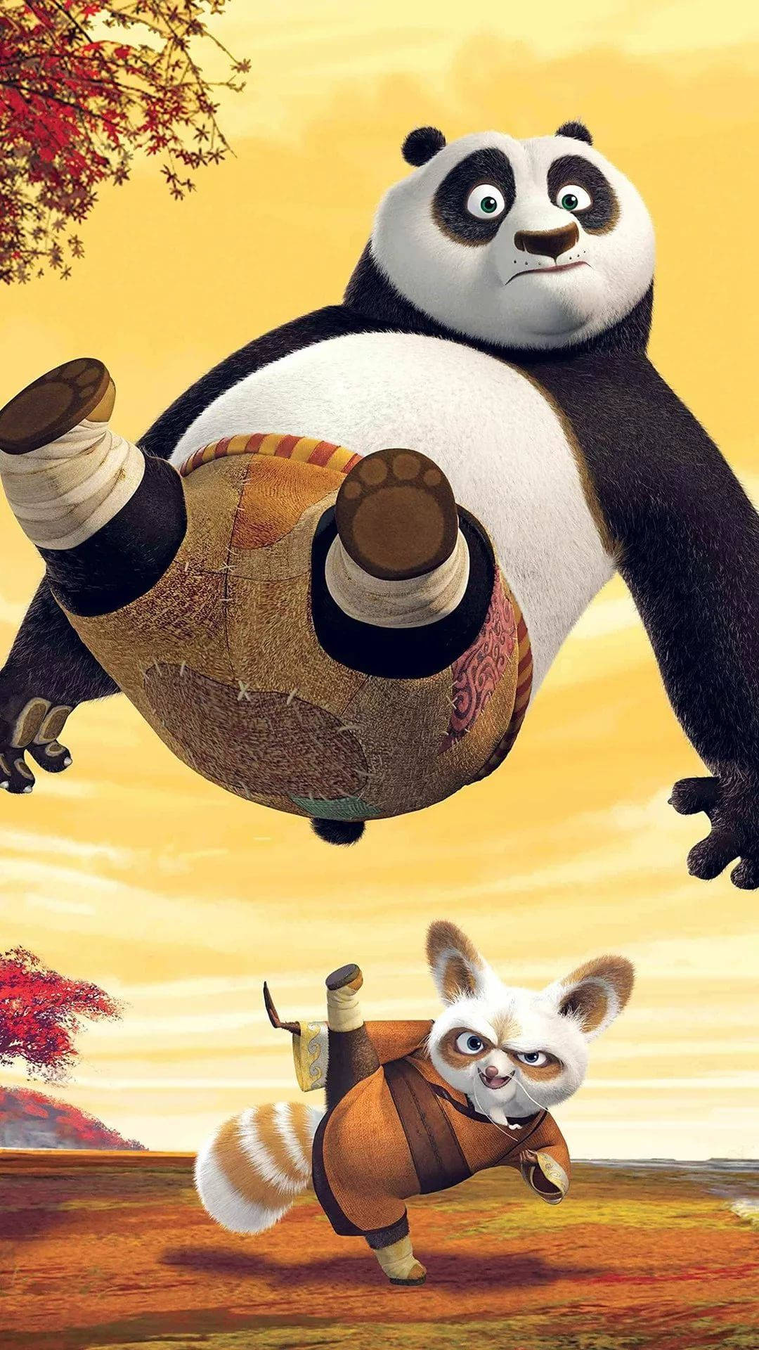 Mestari Shifu ja Po -sarjakuva puhelintausta Taustakuvat
