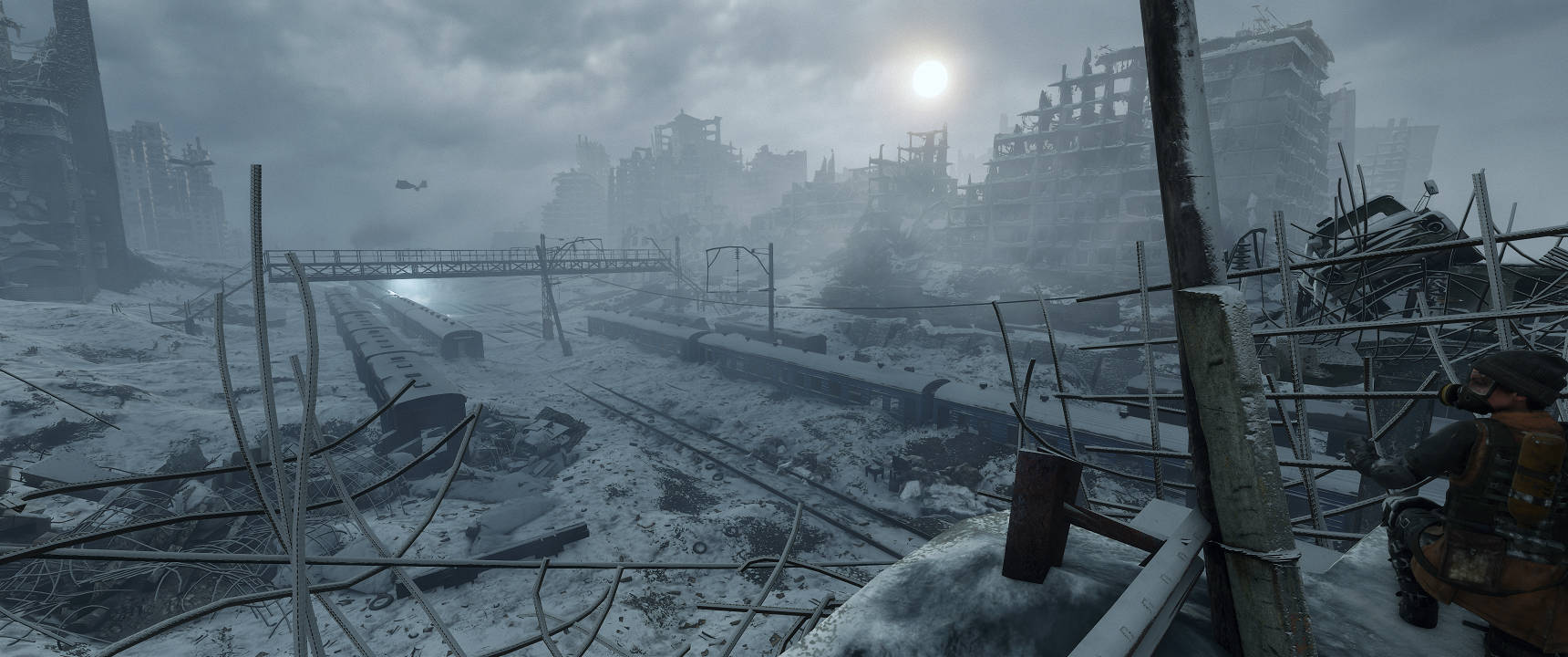 Metro Exodus Taistelun Repima Kaupunki 3440x1440 Taustakuvat