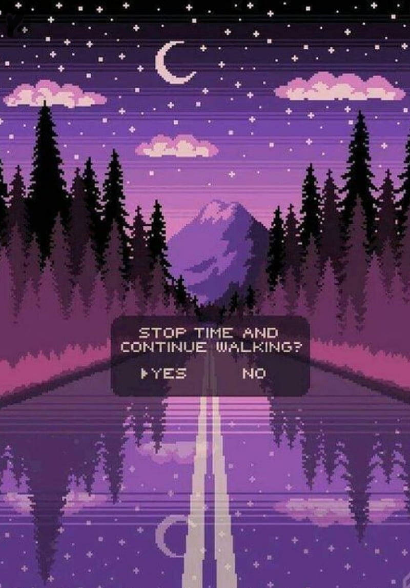 Metsän pastellin violetti vaporwave Taustakuvat