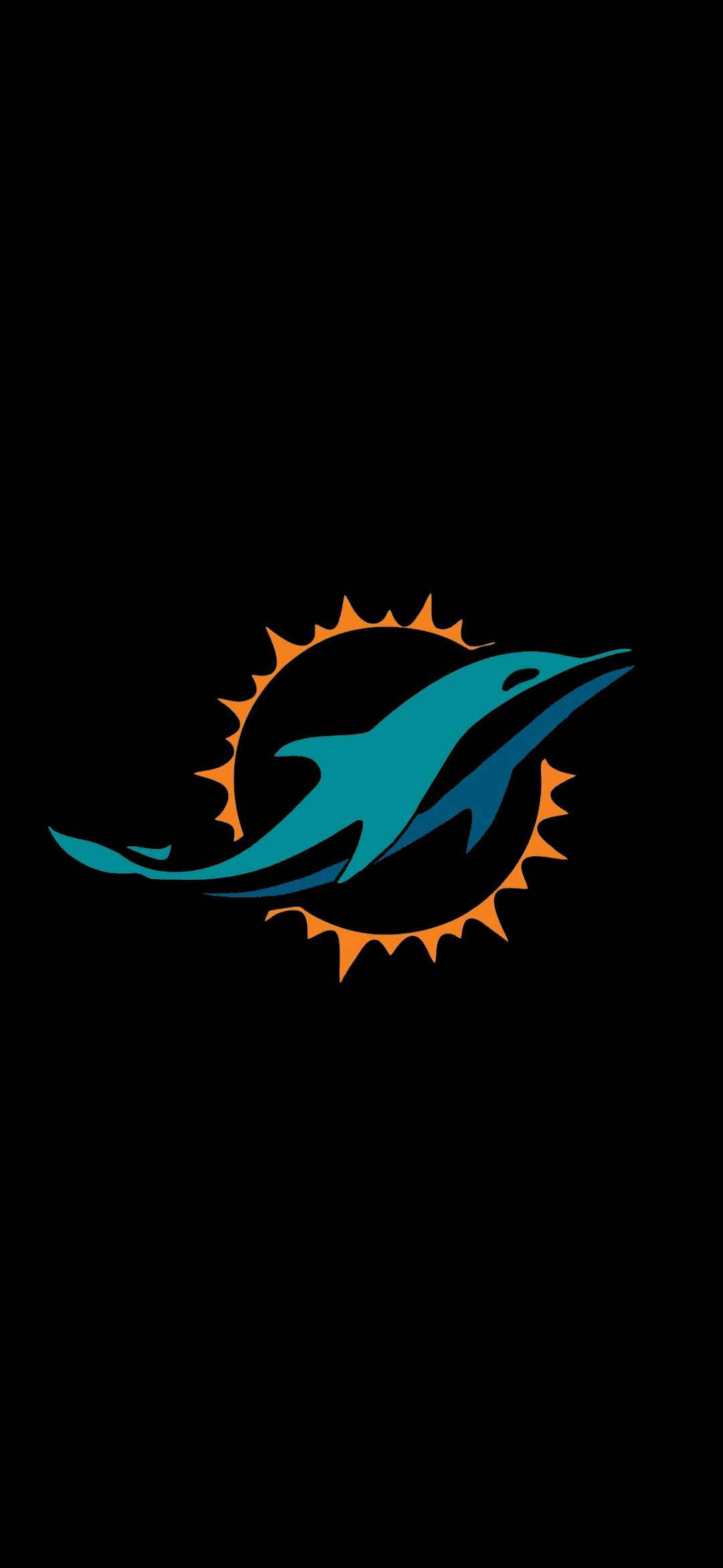 miami dolphins -logo mustalla taustalla Taustakuvat