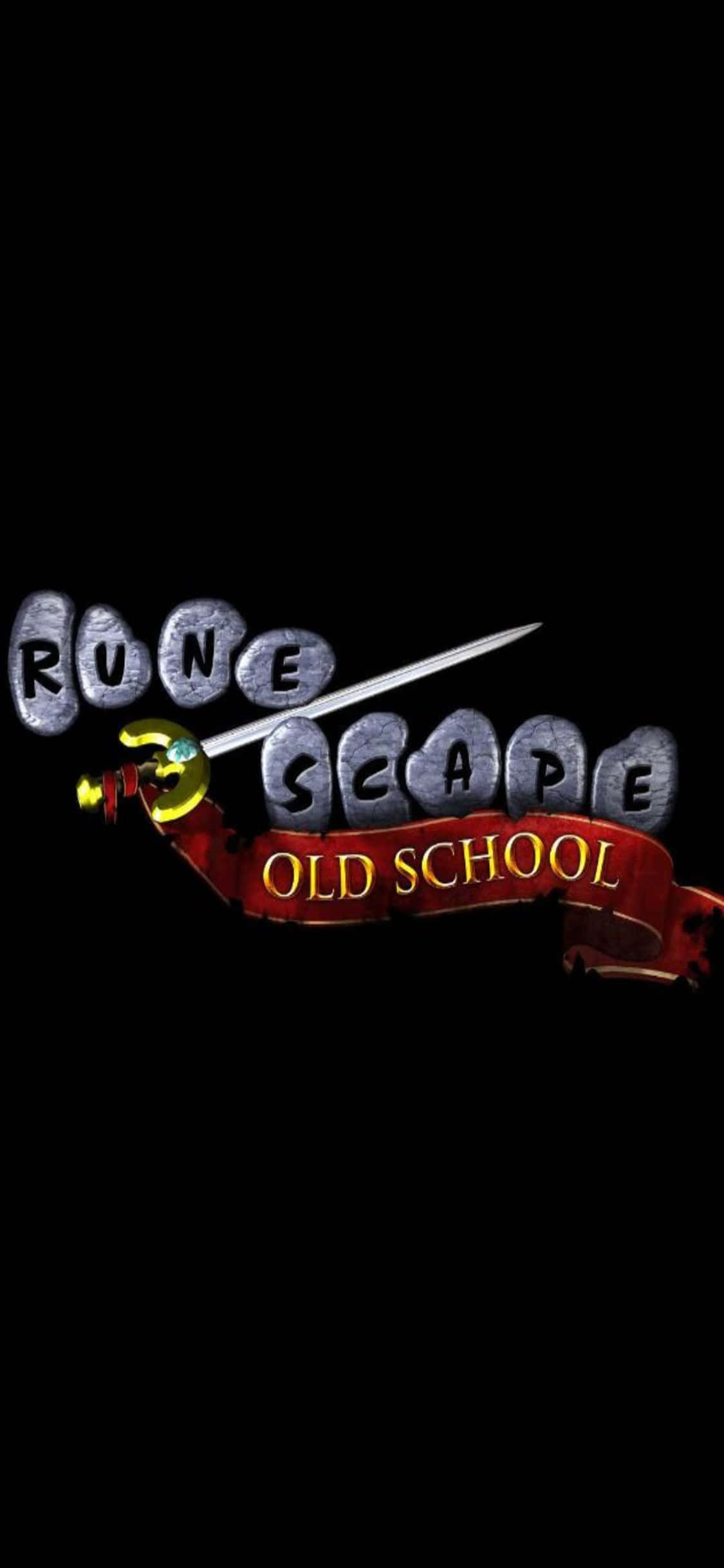 Miekka iPhone X Runescape Oldschool -taustassa Taustakuvat