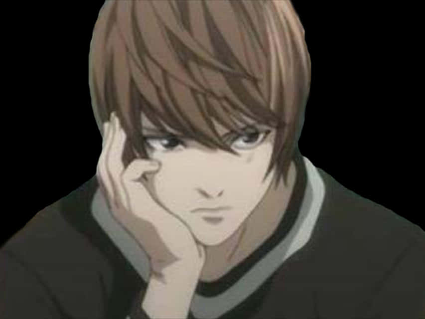 Mietteliäs animehahmo Light Yagami Taustakuvat