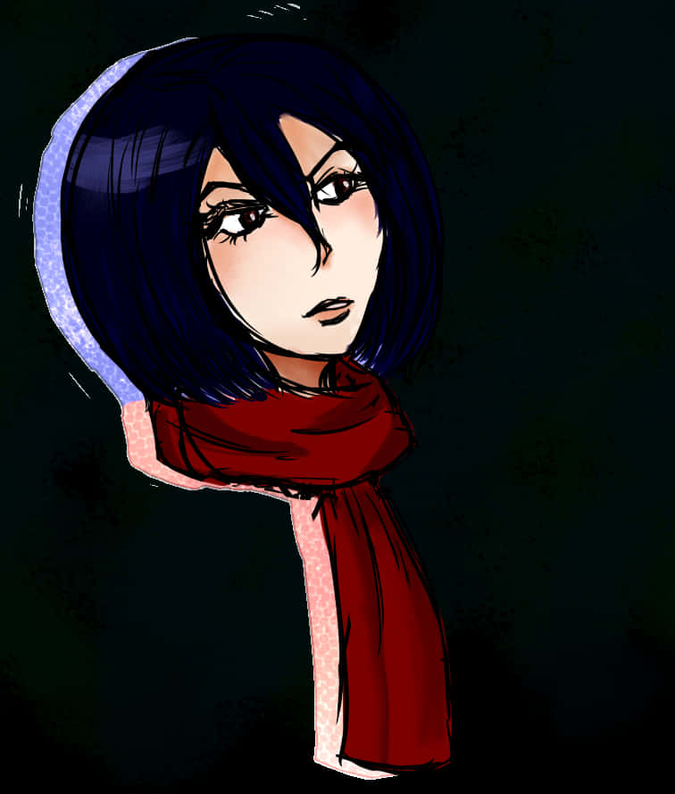 Mikasa Ackerman Anime-taideteos Taustakuvat