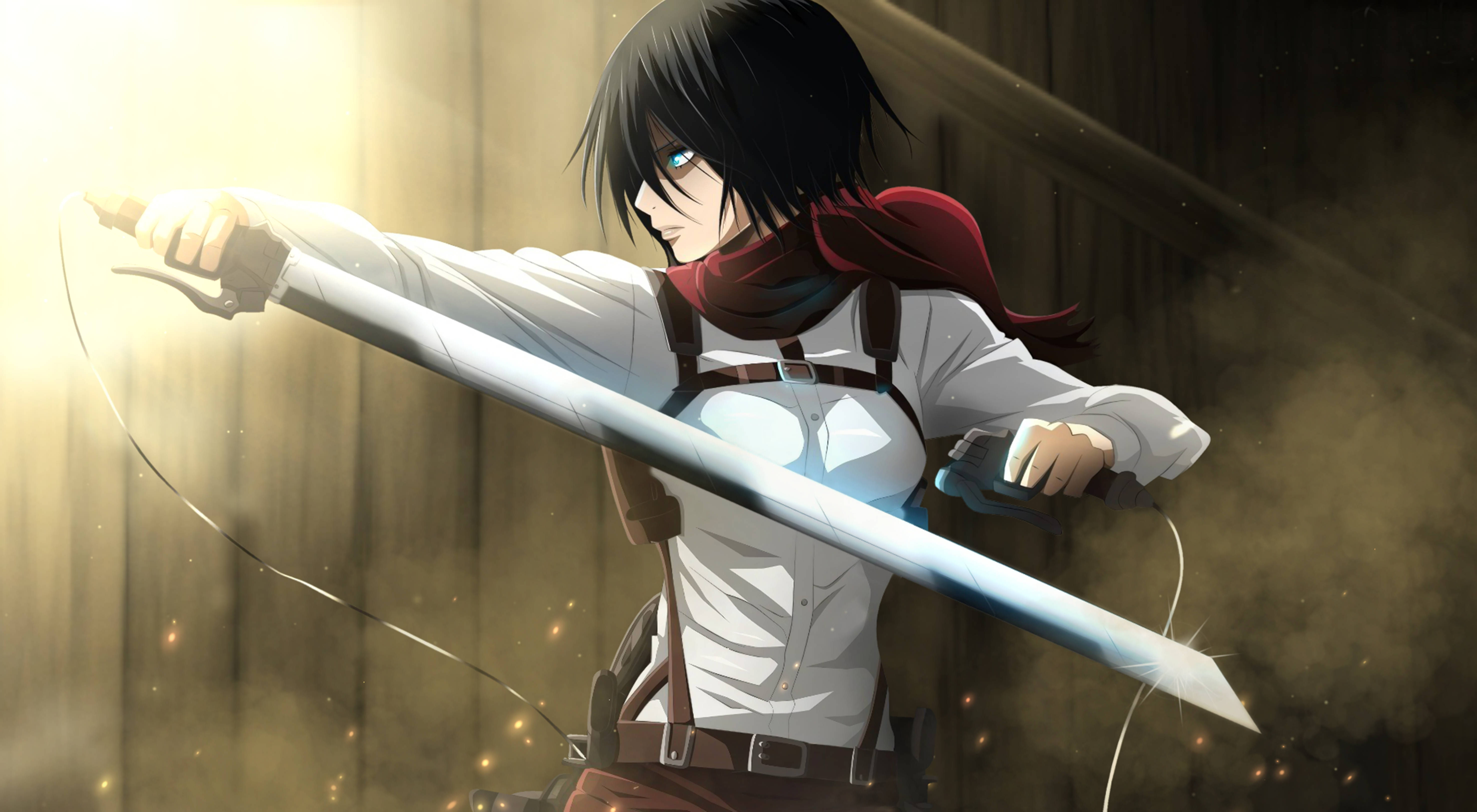 Mikasa Ackerman Attack on Titan 4K Taustakuvat