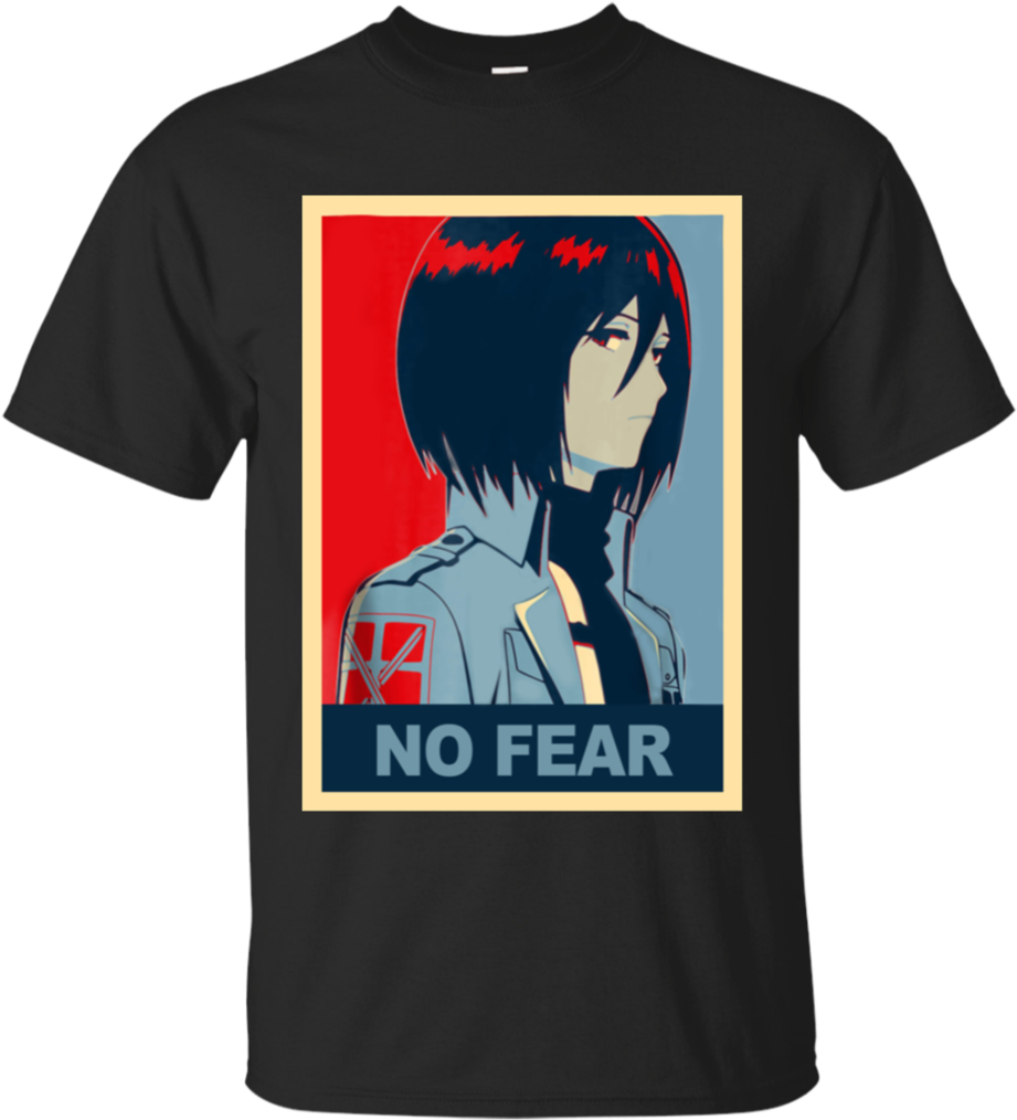 Mikasa Ackerman No Fear -paitadesigni Taustakuvat