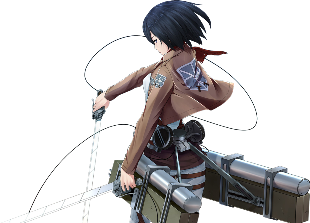 Mikasa Ackerman valmiina taisteluun Taustakuvat