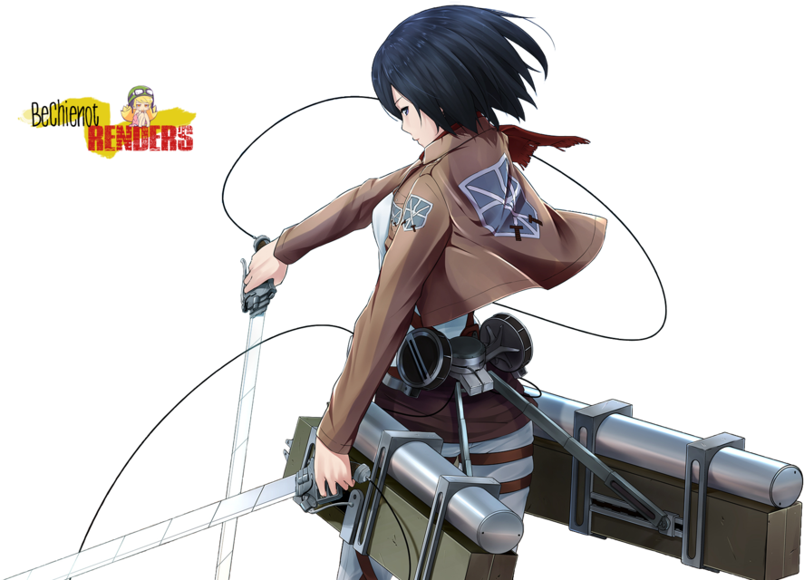 Mikasa Ackerman valmiina taisteluun Taustakuvat
