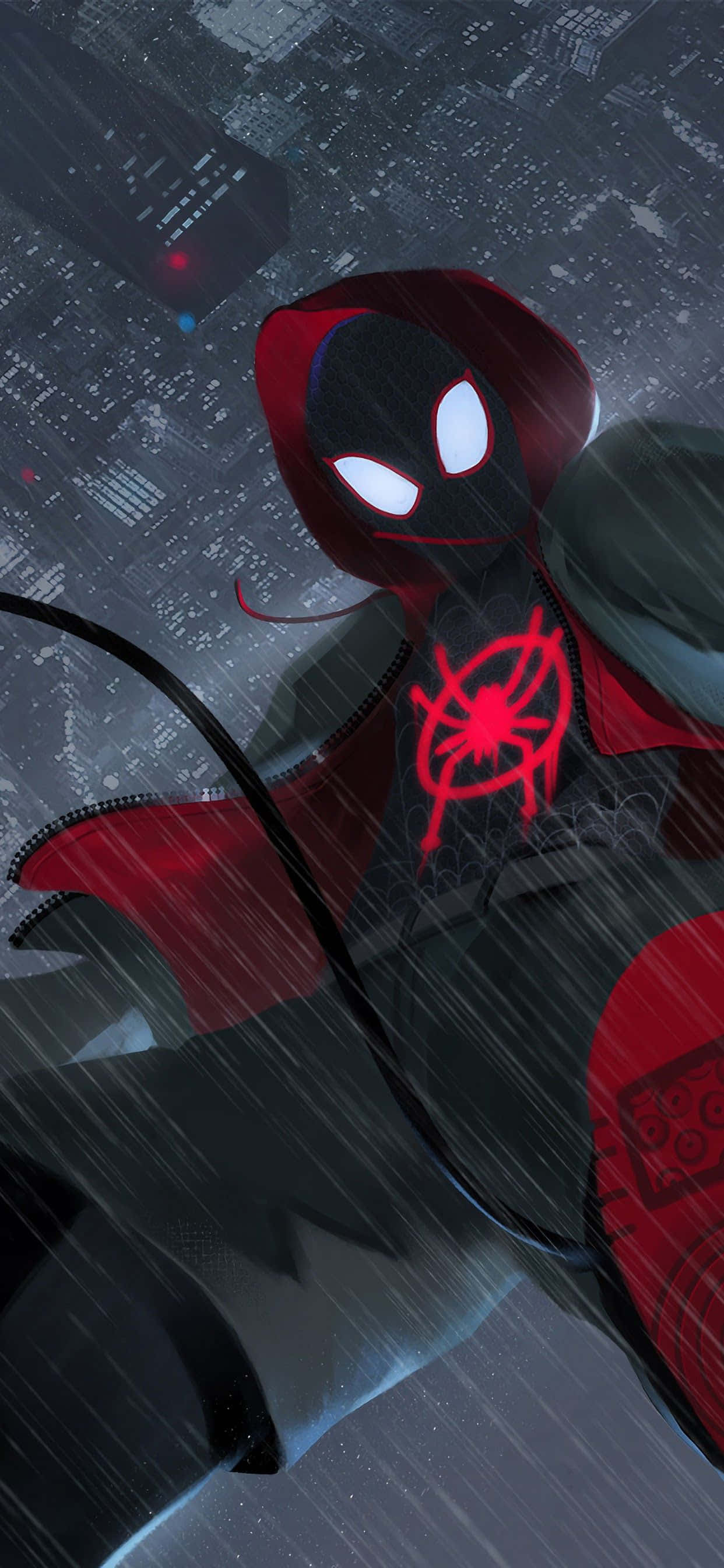 Miles Morales iPhone matala kuvakulma Taustakuvat