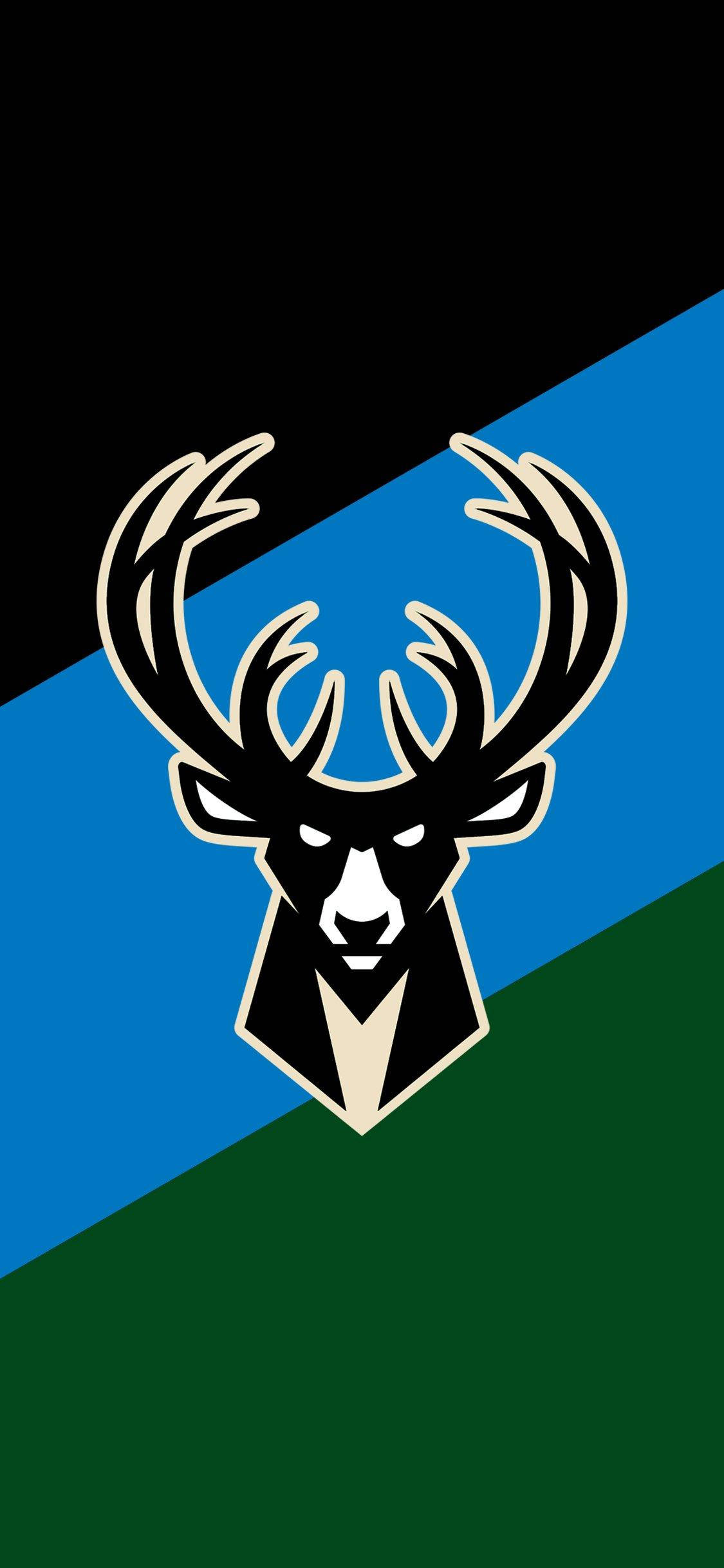 Milwaukee Bucks Musta logo Taustakuvat