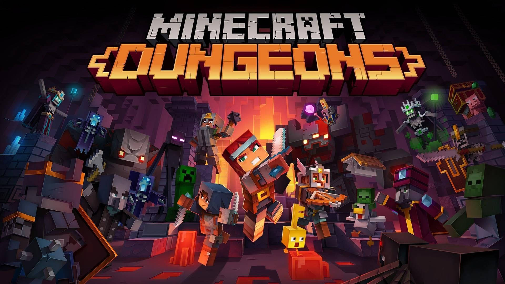 Minecraft Dungeons -virallinen juliste Taustakuvat