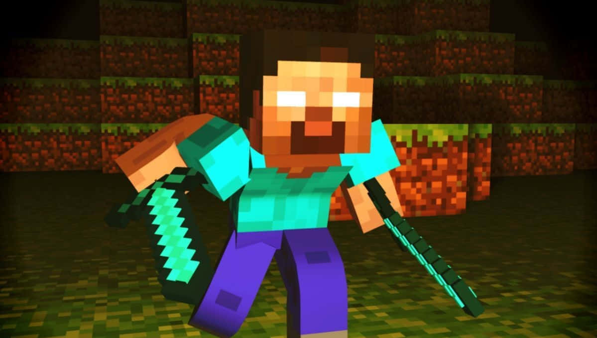 Minecraft-hahmo Herobrine animoitu tausta Taustakuvat