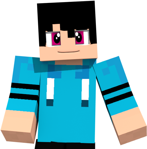 Minecraft-hahmo sininen paita Taustakuvat