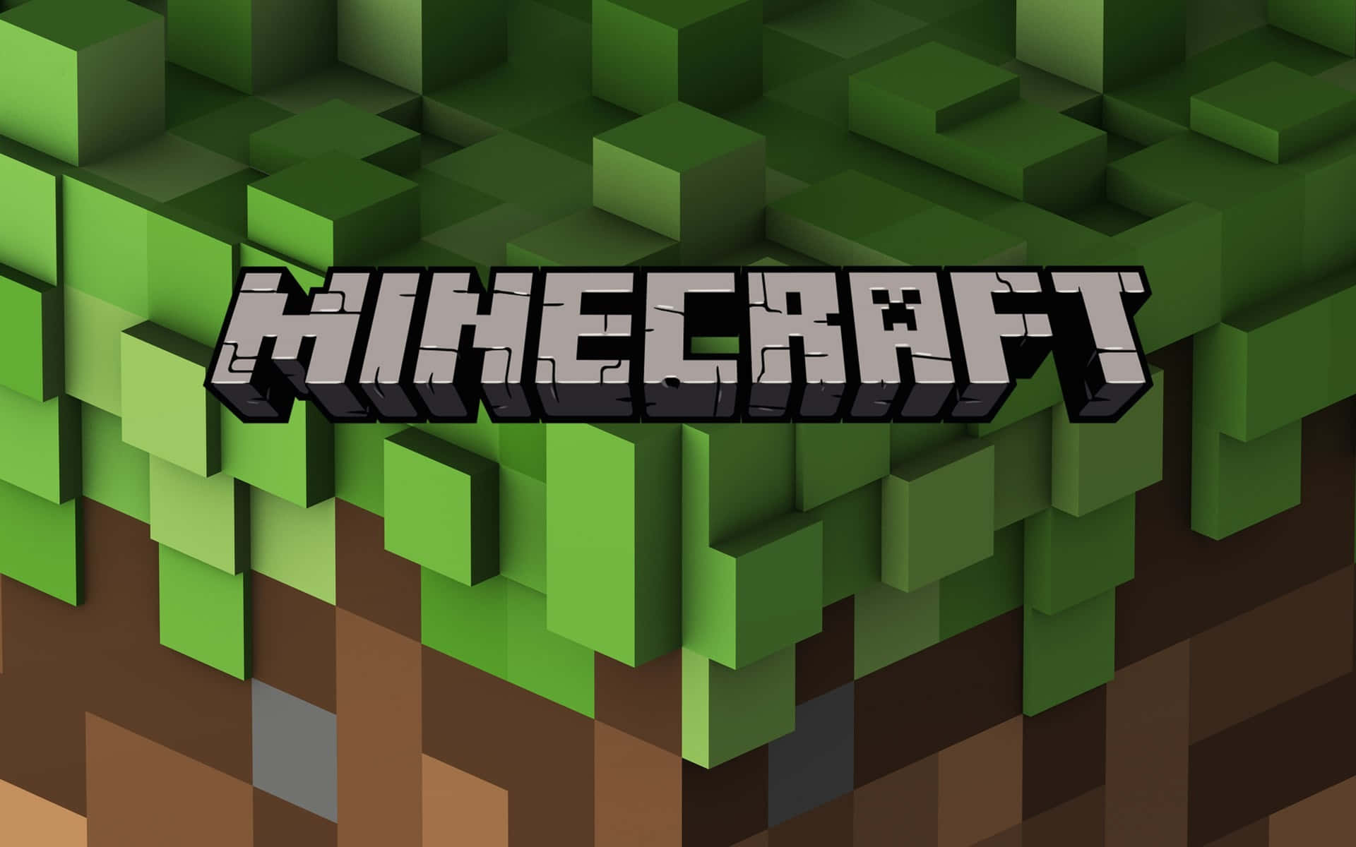 Minecraft-logo ruohopikselikuva Taustakuvat