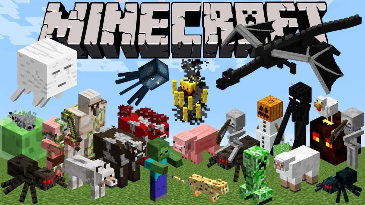 Minecraft Mobs julisteessa Taustakuvat