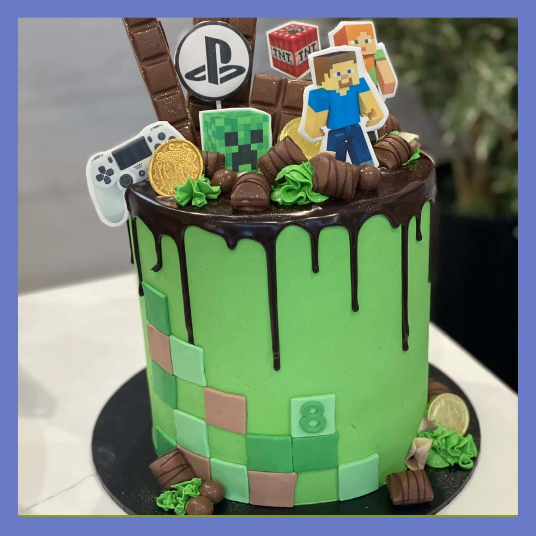 minecraft-syntymäpäiväkakku Taustakuvat