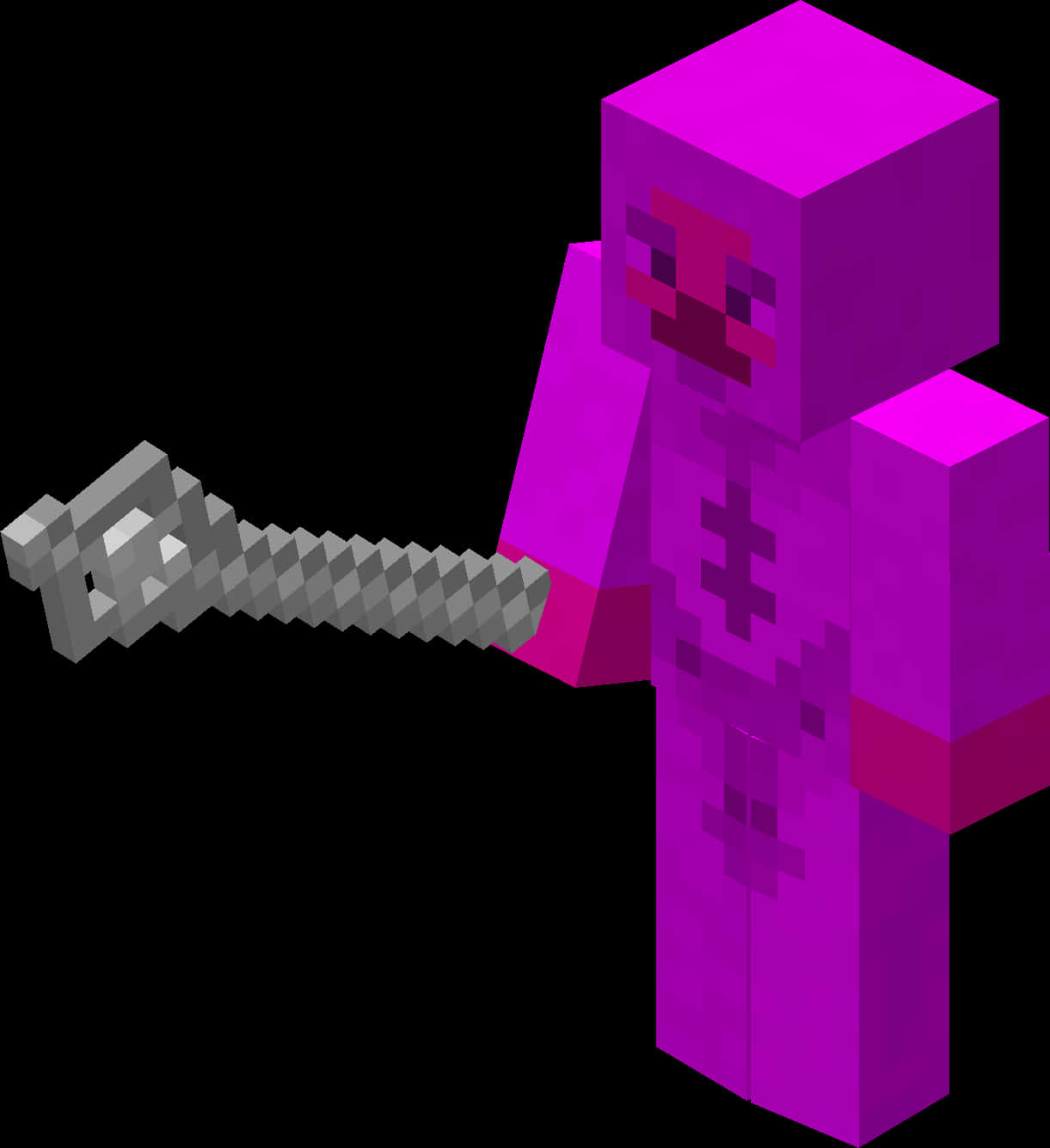 Minecraft: violetti hahmo hakun kanssa Taustakuvat