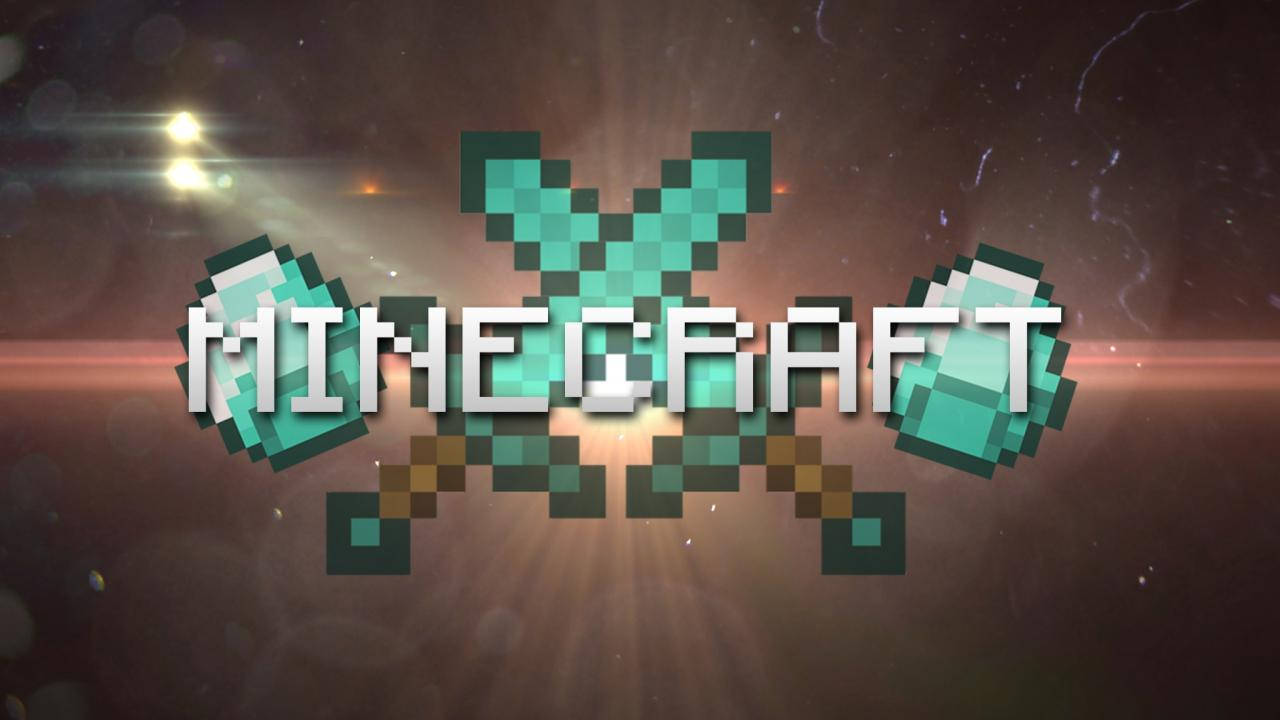 Minecraft miekat ja timantit taustakuva
