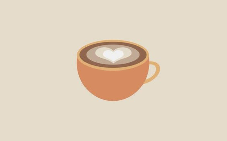 Minimalistinen esteettinen kuppi cappuccinoa Taustakuvat