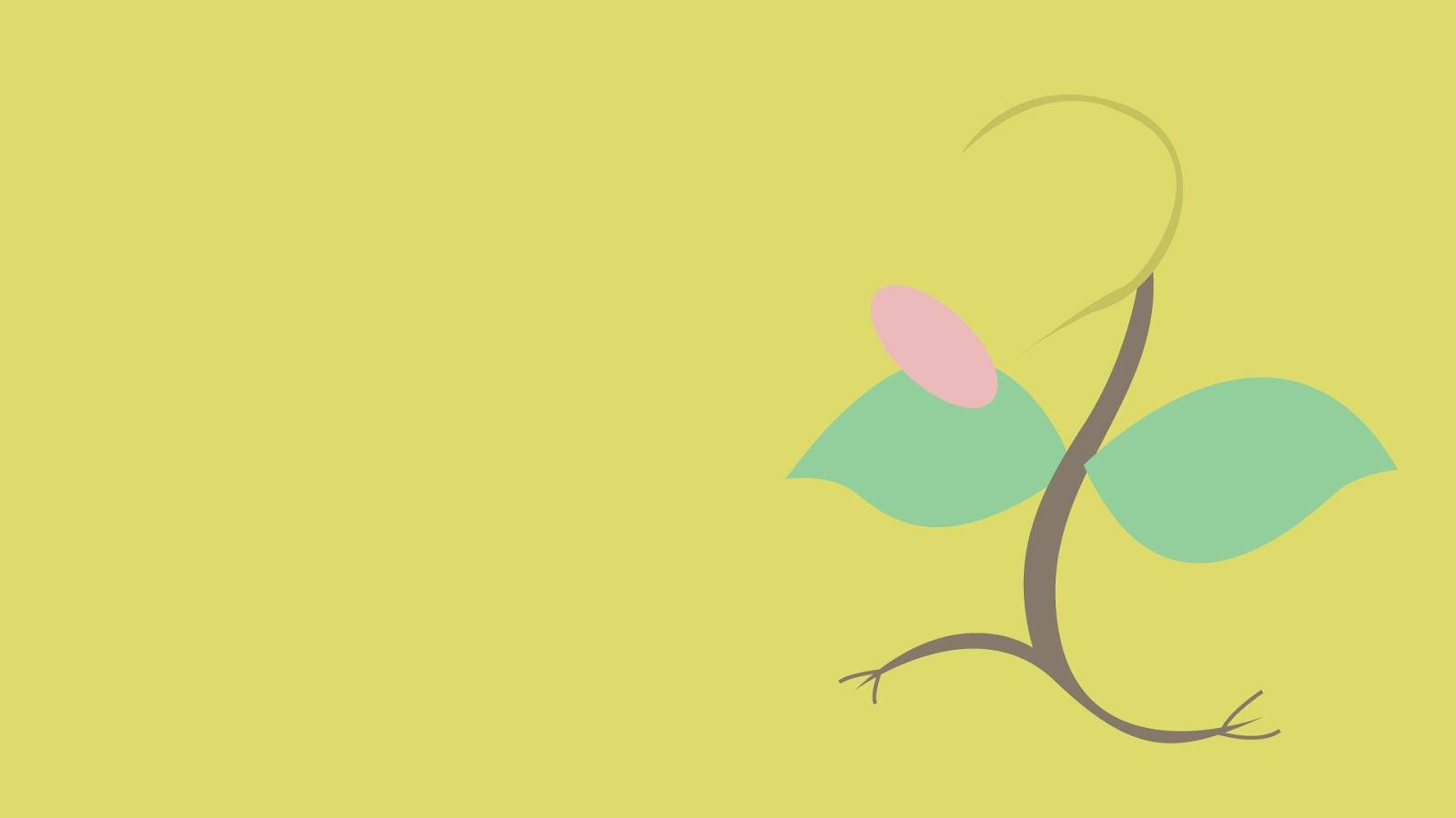 Minimalistinen esteettinen työpöytä Bellsprout-piirros Taustakuvat
