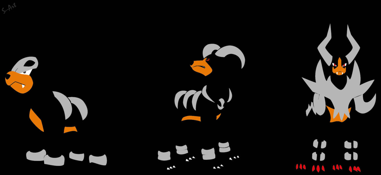 Minimalistinen Houndoom-kehityslinja Taustakuvat