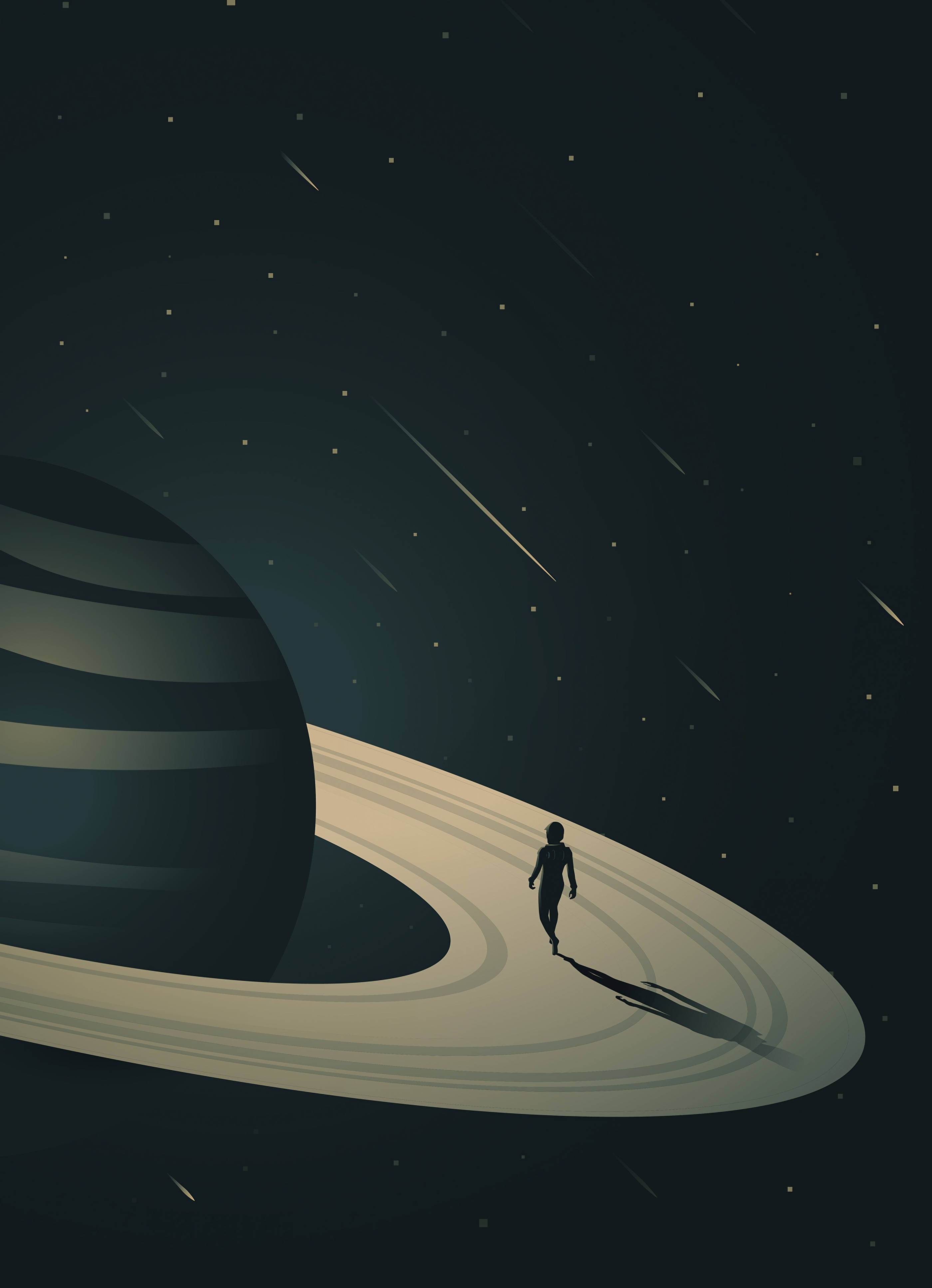 Minimalistinen Jupiter-sarjakuva Taustakuvat
