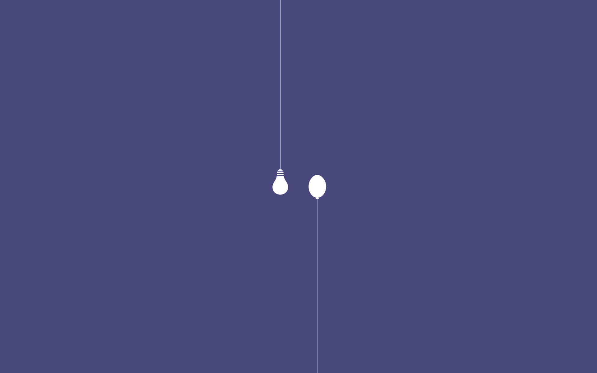Hehkulamppu ja ilmapallo minimalistinen taustakuva