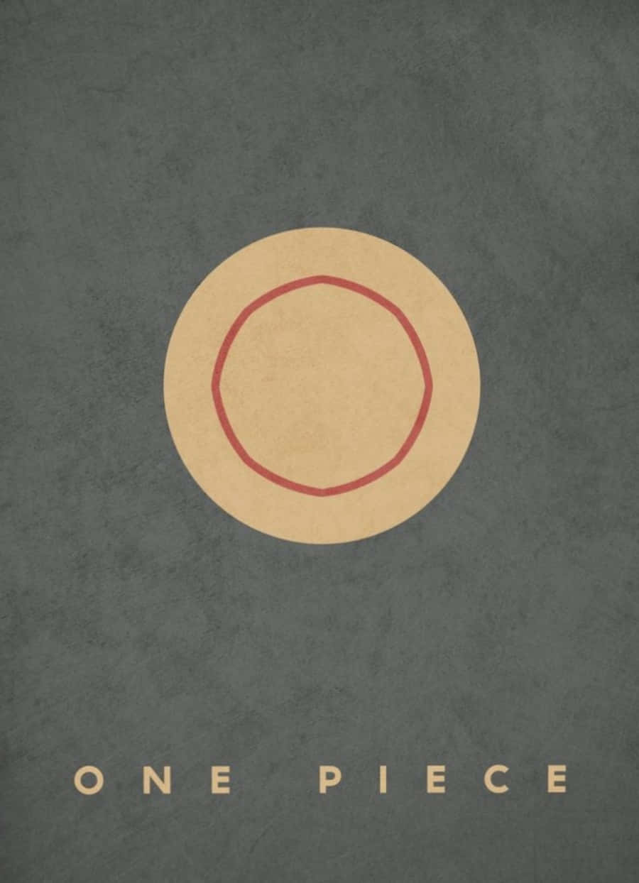 Minimalistinen One Piece -animejuliste Taustakuvat