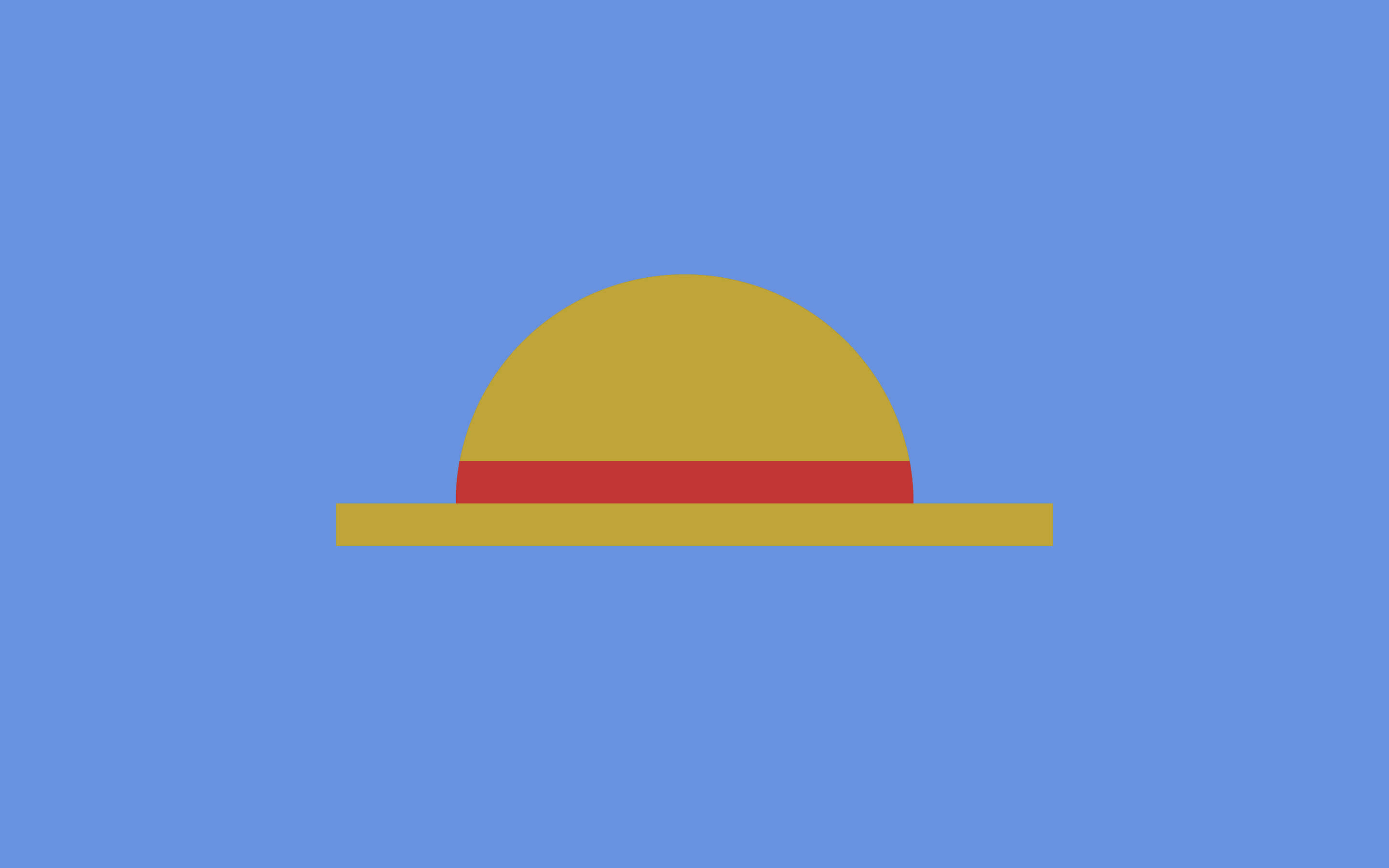 Minimalistinen One Piece Luffyn olkihattu Taustakuvat