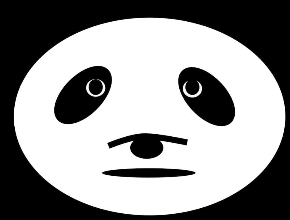 Minimalistinen pandanaaman grafiikka Taustakuvat