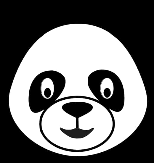 Minimalistinen pandanaaman grafiikka Taustakuvat