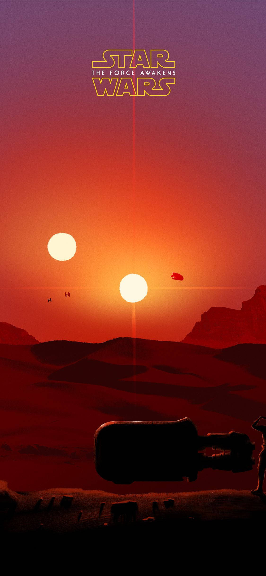 Minimalistinen Star Wars iPhone 6 Plus Taustakuvat