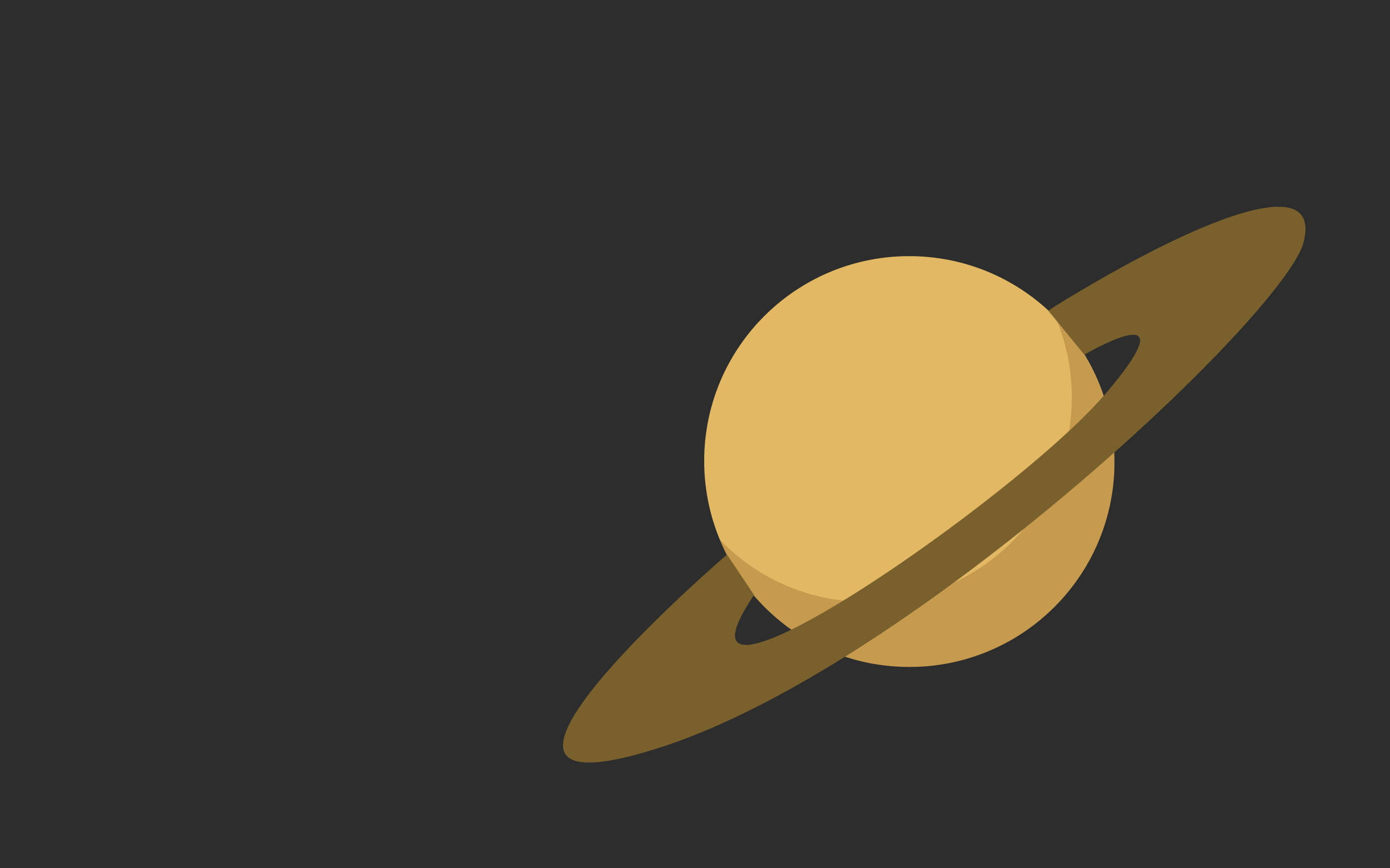 Minimalistinen Saturnus 4K Taustakuvat