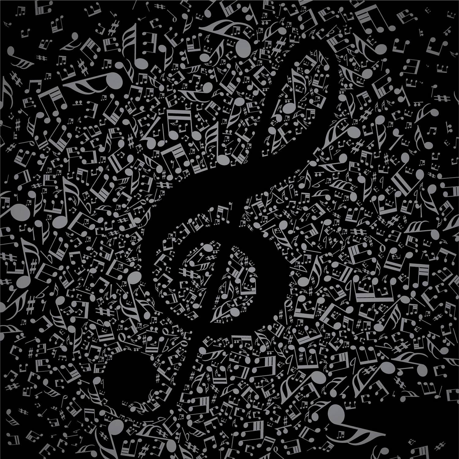 Minimalistinen söpö musiikki diskanttiavain ja symbolit Taustakuvat