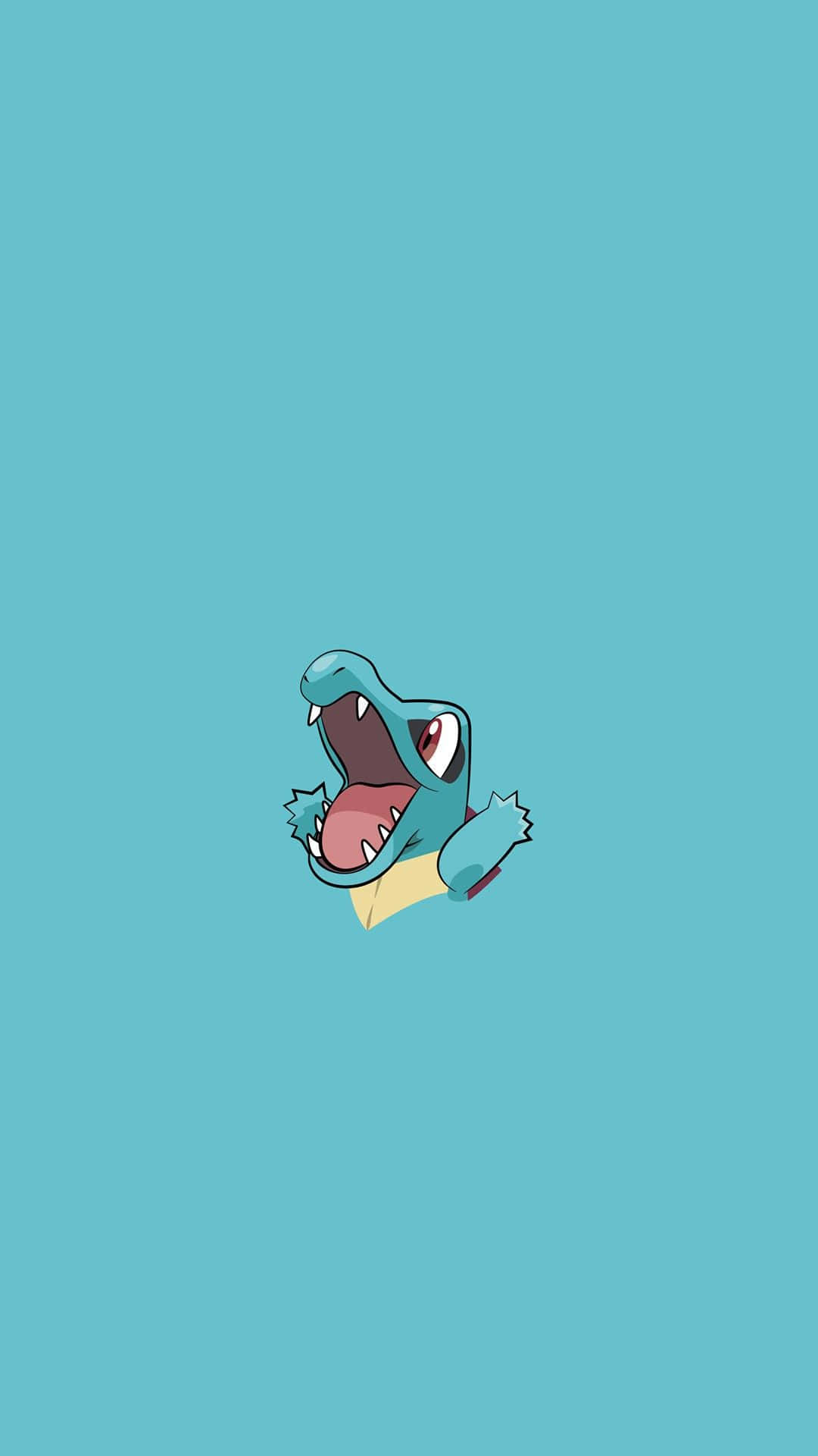 Minimalistinen Totodile Pokemon-estetiikka Taustakuvat