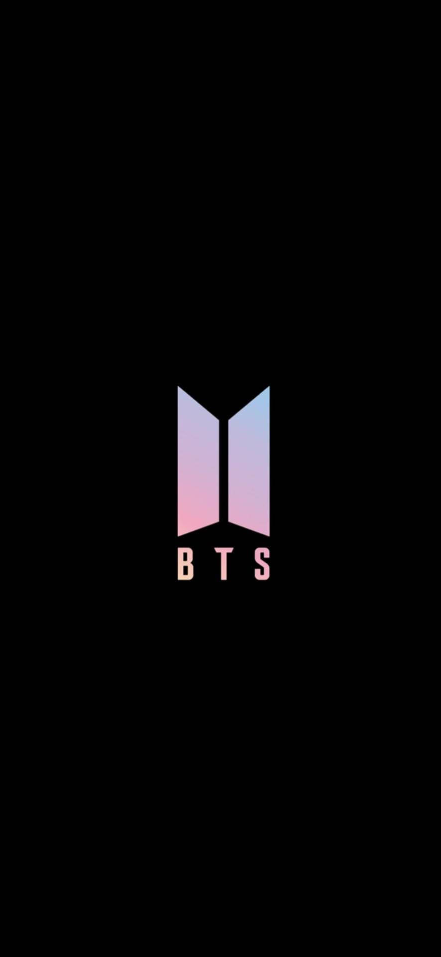Minimalistinen vaaleanpunainen BTS-logo Taustakuvat