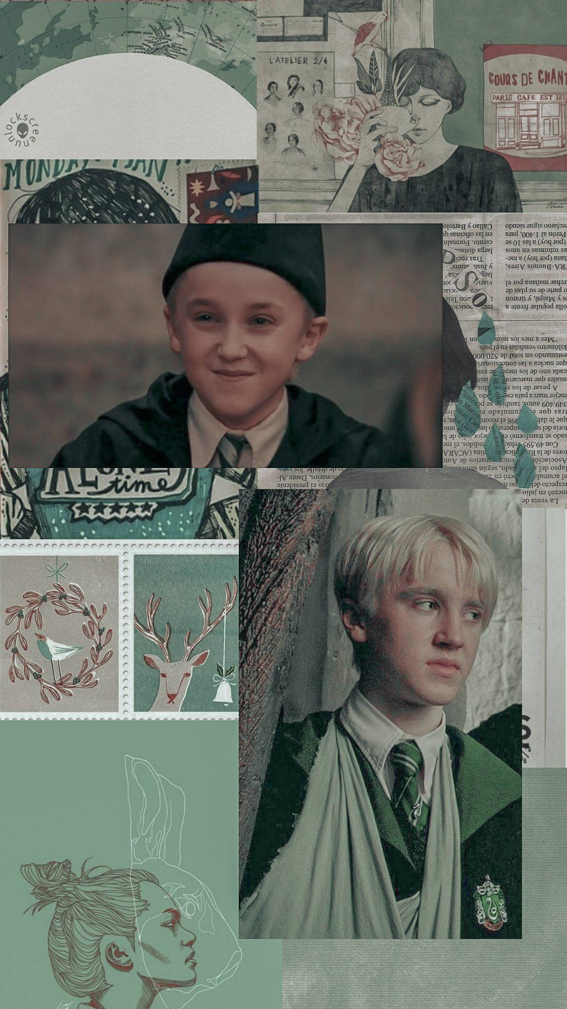 Mintinvihreä Draco Malfoy -estetiikka Taustakuvat