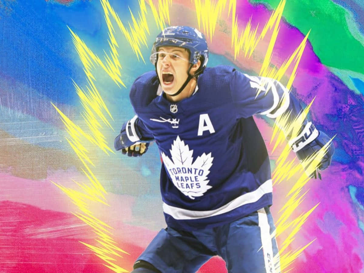 Mitchell Marner Super Saiyan -fanitaidetta Taustakuvat