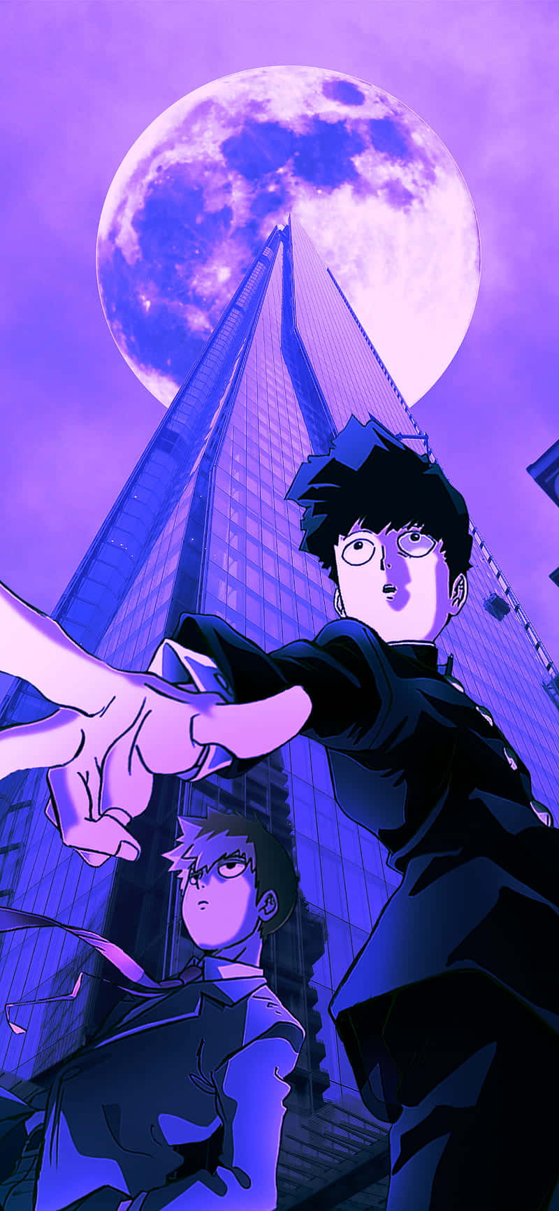 Mob Psycho violetti kuva Taustakuvat