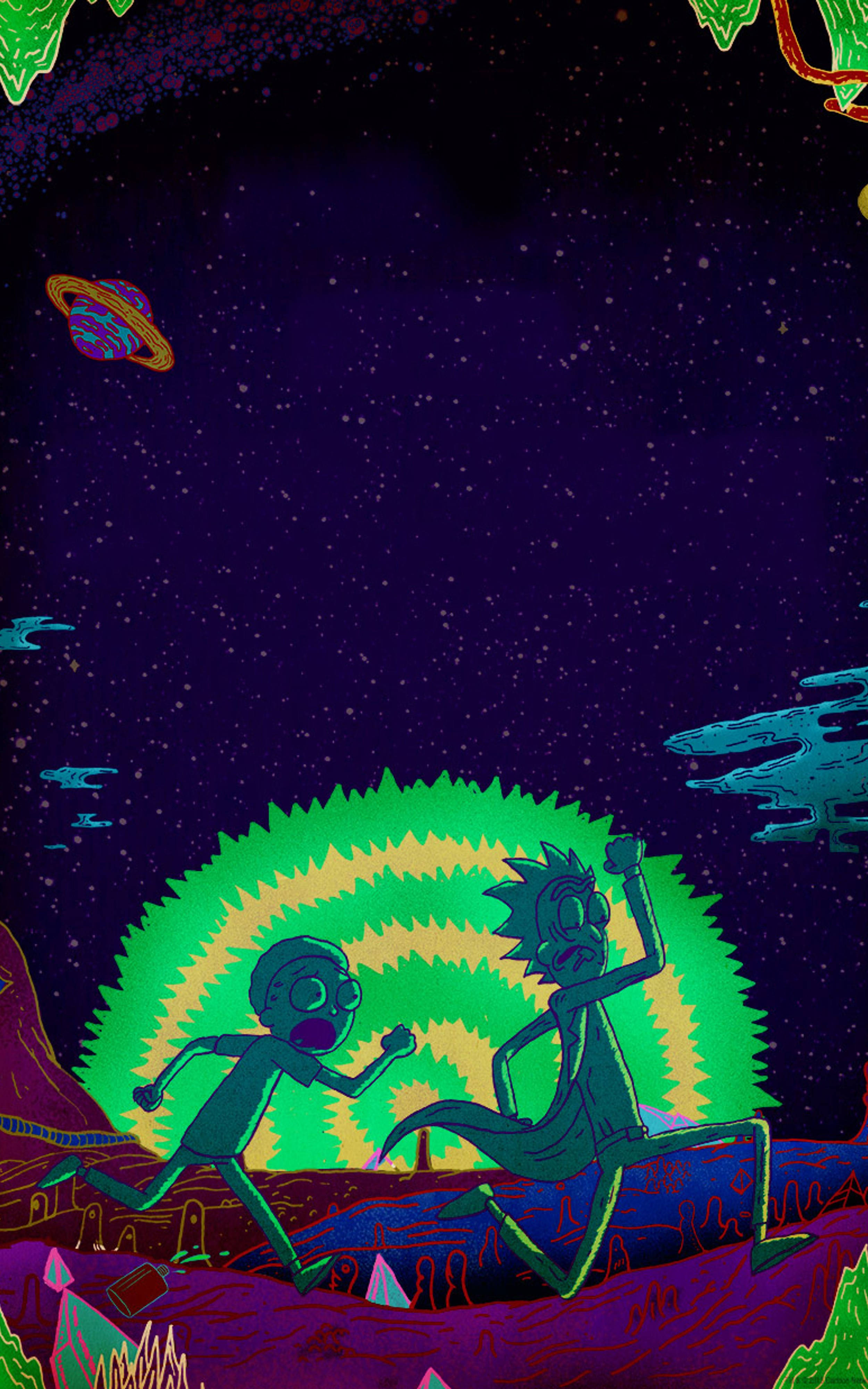 Mobiili Rick ja Morty Taustakuvat