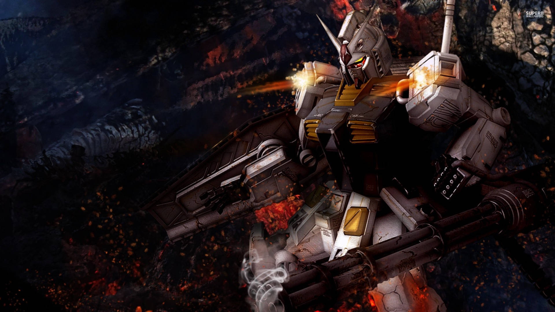 Mobile Suit Gundam digitaalinen taide Taustakuvat