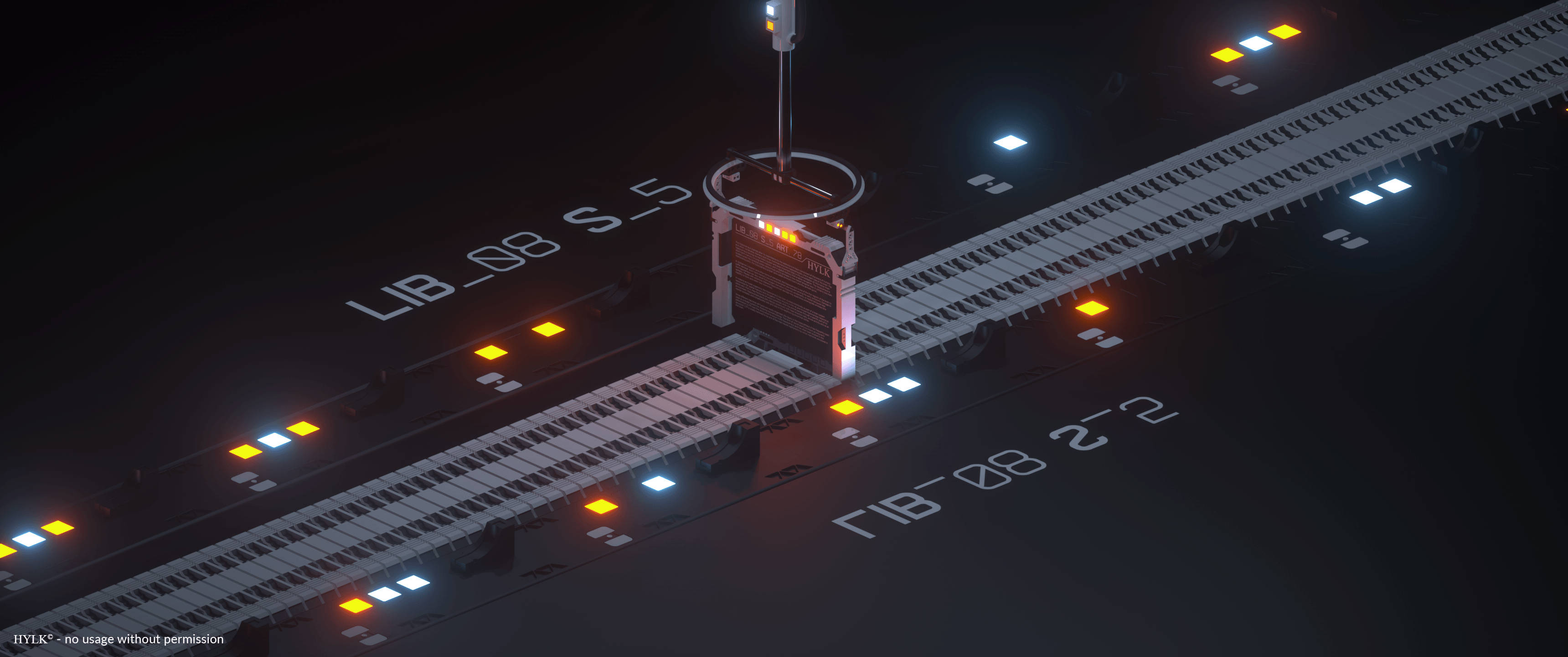 Moderni, futuristinen ultraleveä 3440x1440 tietokoneaiheinen taide Taustakuvat