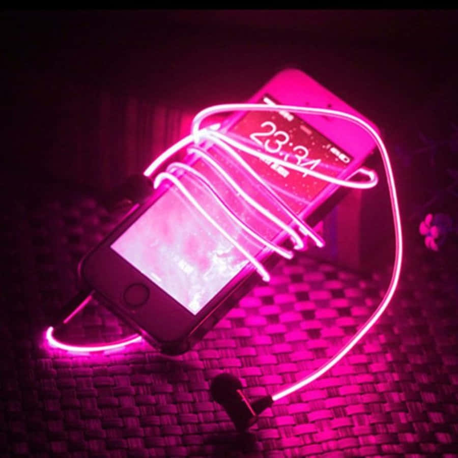 Moderni neonpinkki estetiikka Taustakuvat
