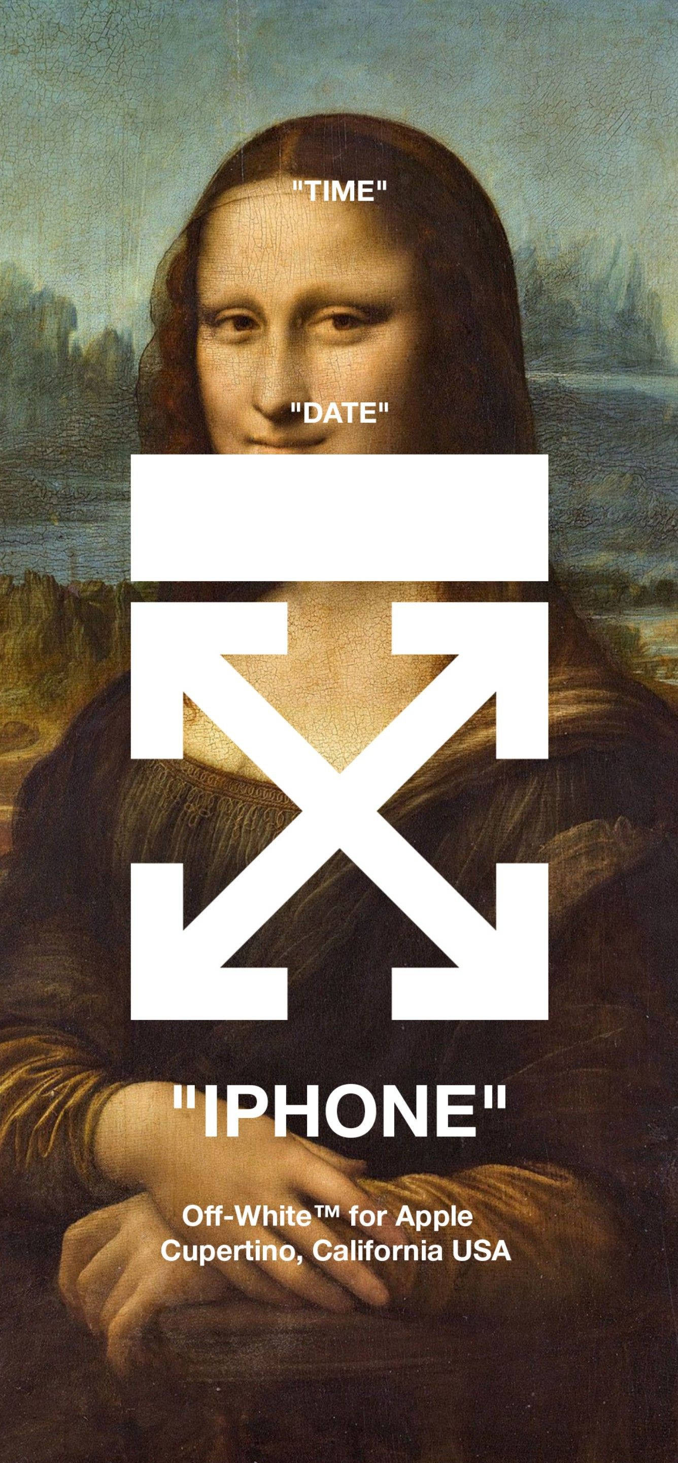 Mona Lisa Off-White iPhone Taustakuvat
