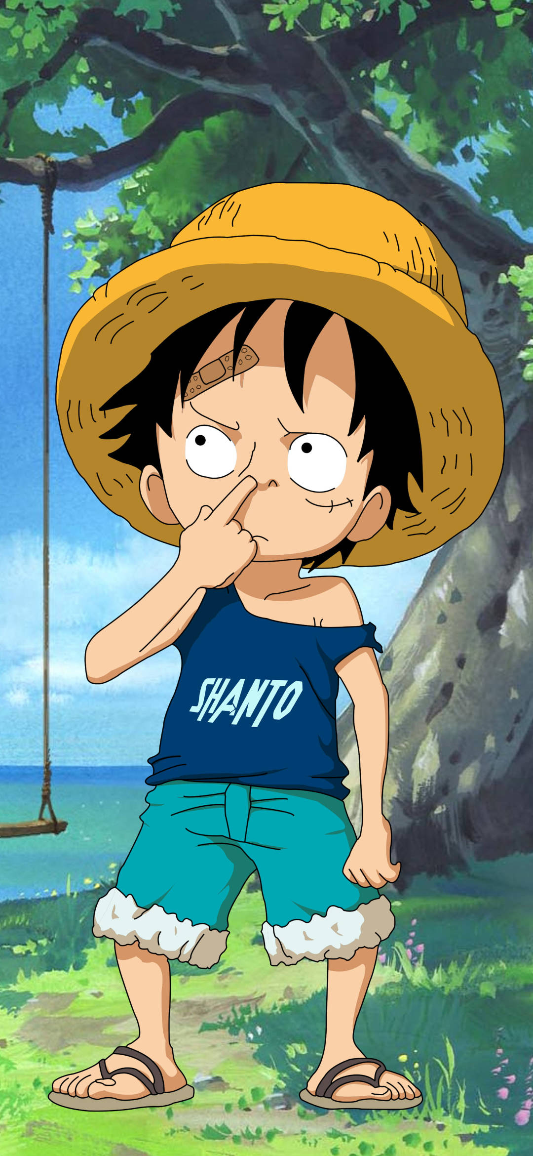 Monkey D Luffy lapsena Taustakuvat
