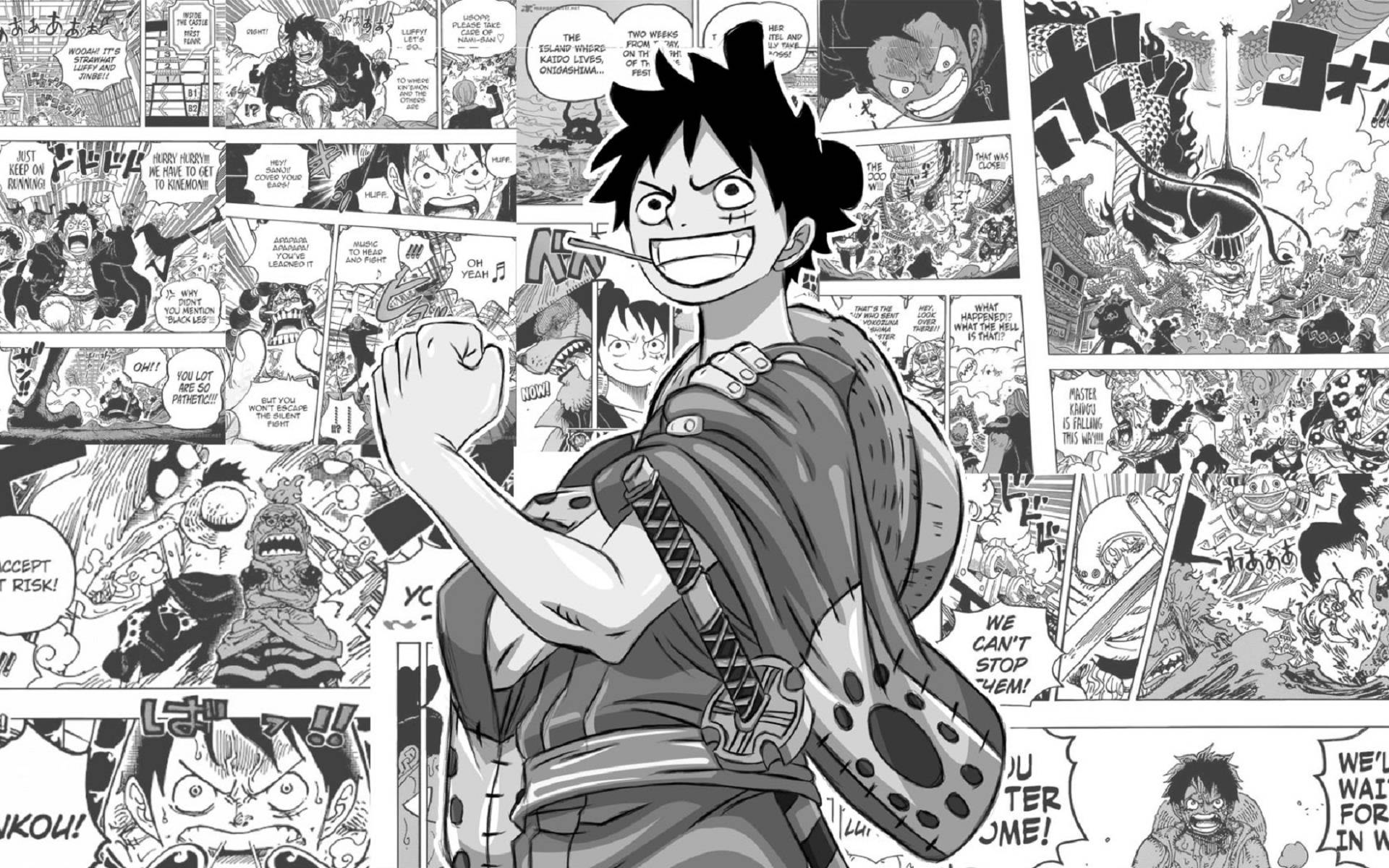 Monkey D. Luffy Manga-paneeli Taustakuvat